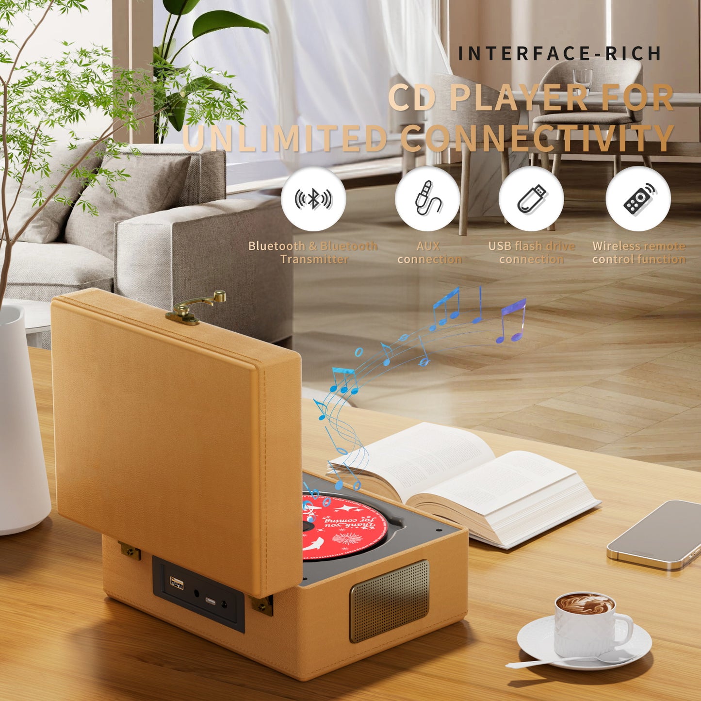 Yintiny Time Music Box-Brown