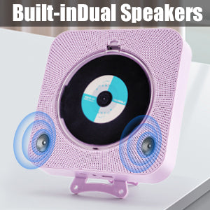 【Clearance Sale】Yintiny PURPLE CD Player With Speaker, Portable CD Player For Home Decor