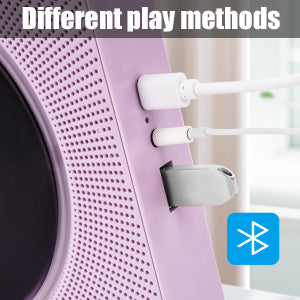【Clearance Sale】Yintiny PURPLE CD Player With Speaker, Portable CD Player For Home Decor