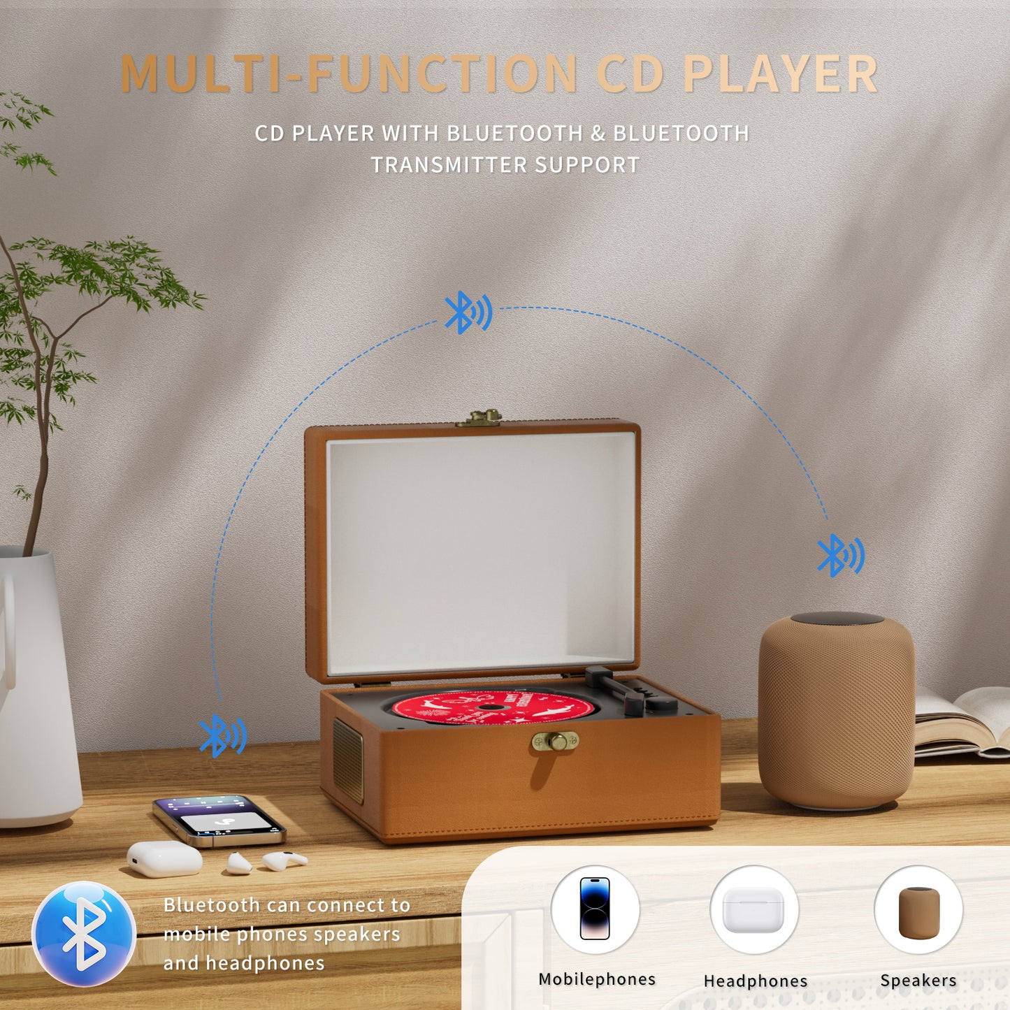 Yintiny Time Music Box-Brown