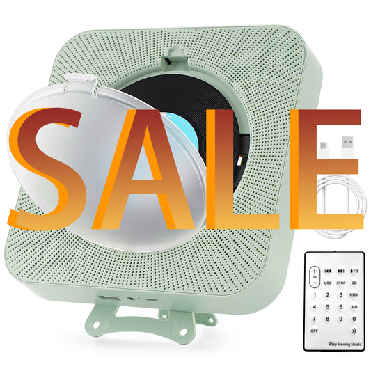 【Clearance Sale】Yintiny GREEN CD Player With Speaker, Portable CD Player For Home Decor