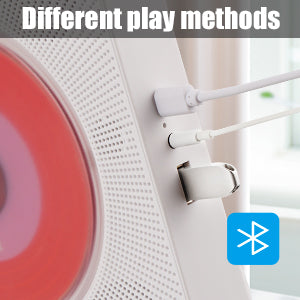 【Clearance Sale】Yintiny WHITE CD Player With Speaker, Portable CD Player For Home Decor