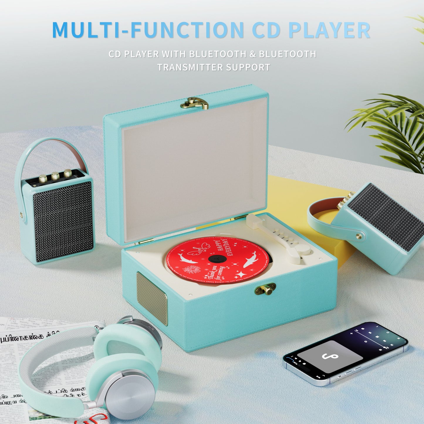 Yintiny Time Music Box-Blue
