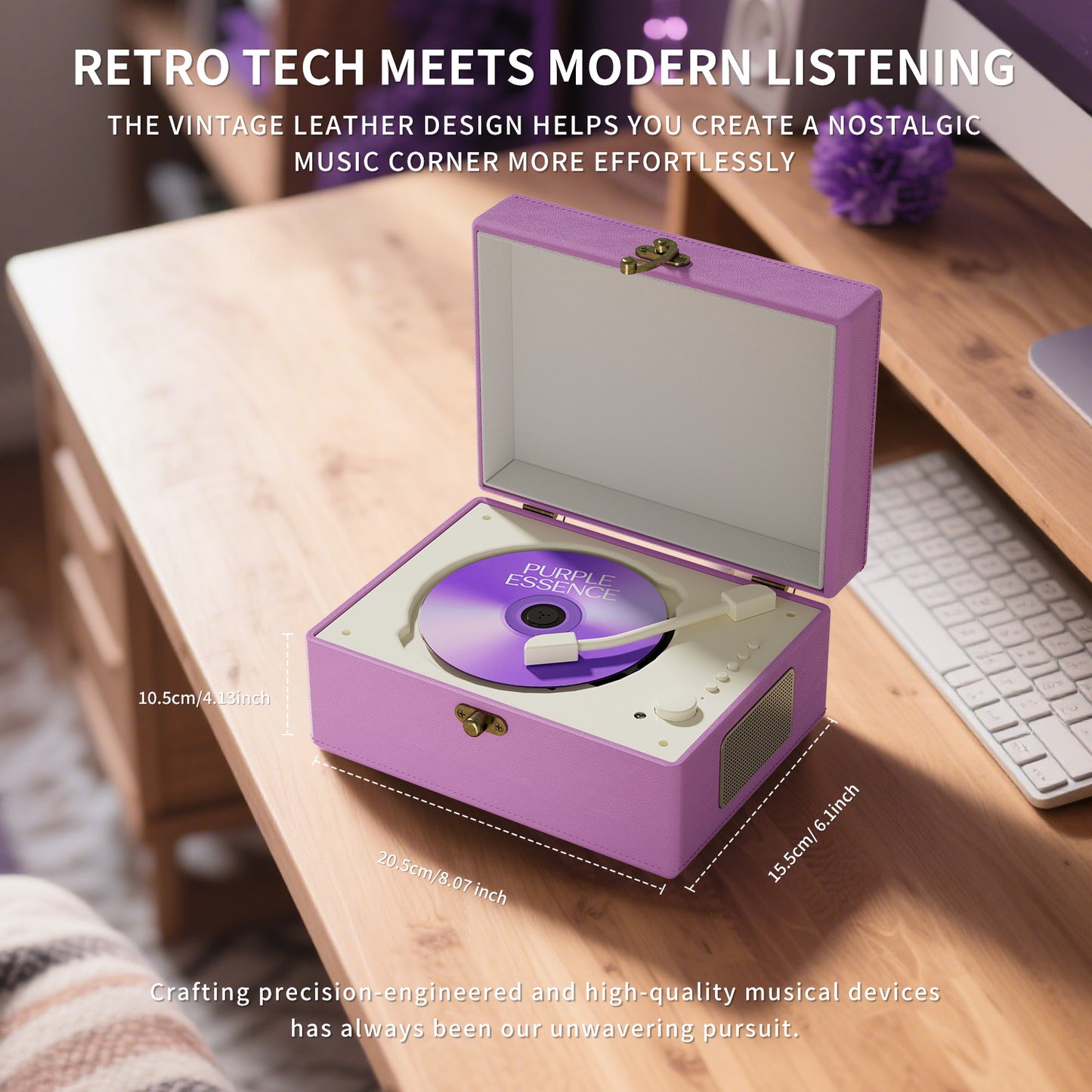 Yintiny Time Music Box-Purple
