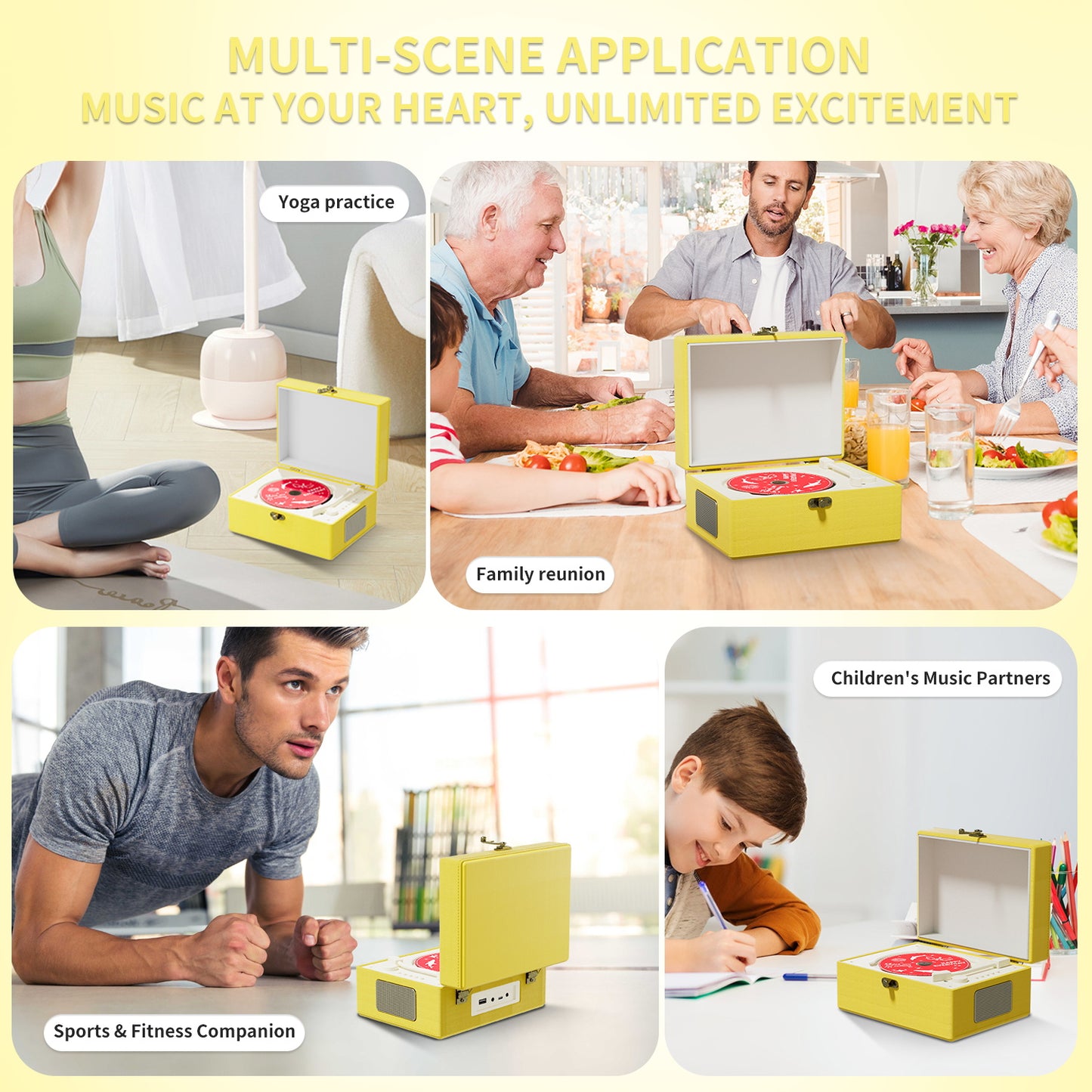 Yintiny Time Music Box-Yellow