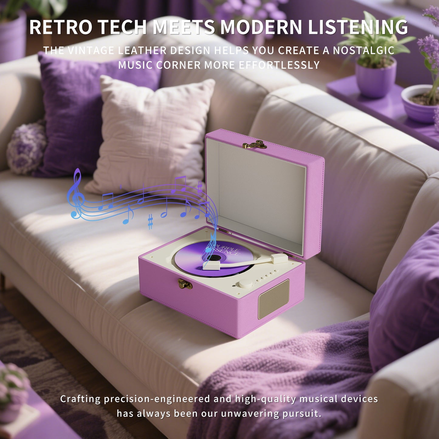 Yintiny Time Music Box-Purple