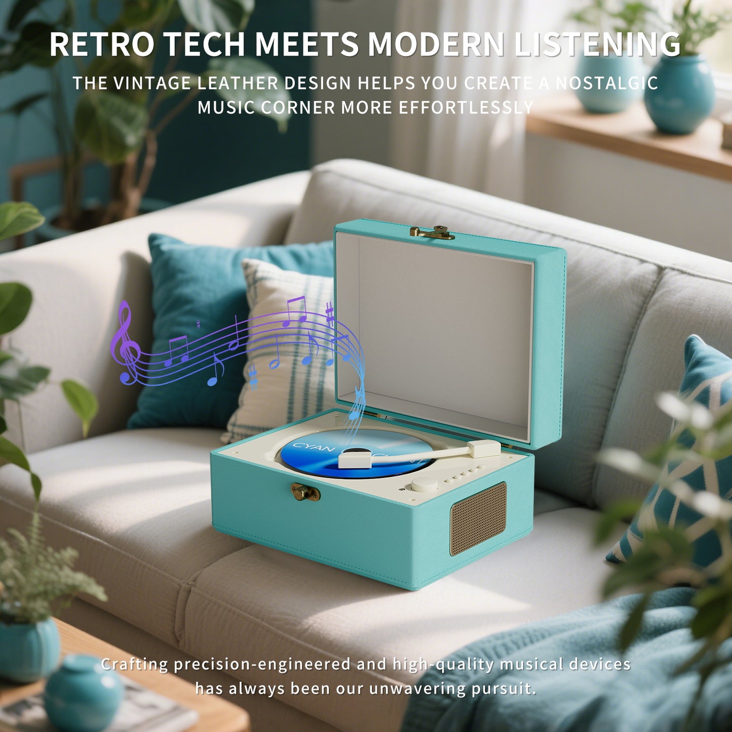 Yintiny Time Music Box-Blue