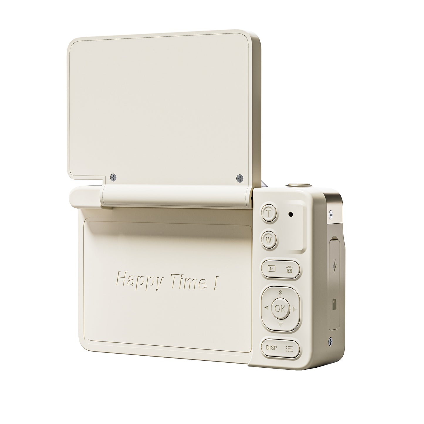 4K Digital Camera with 16X Zoom Anti Shake, 3" LCD 180° Flip Screen Compact Vlogging Camera with 32G SD-Card, White