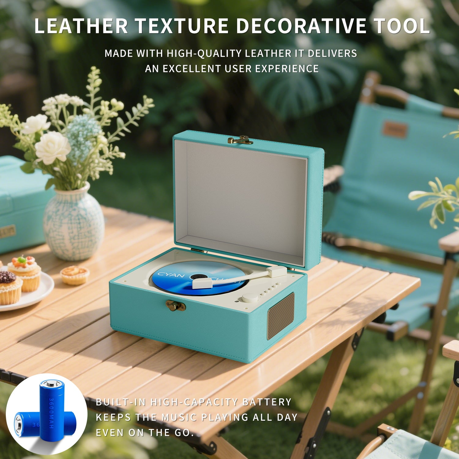 Reproductor De Cd Yintiny Blue Time Music Box Con Altavoz Recargable Reproductor De Cd Yintiny Blue Time Music Box Con Altavoz Recargable