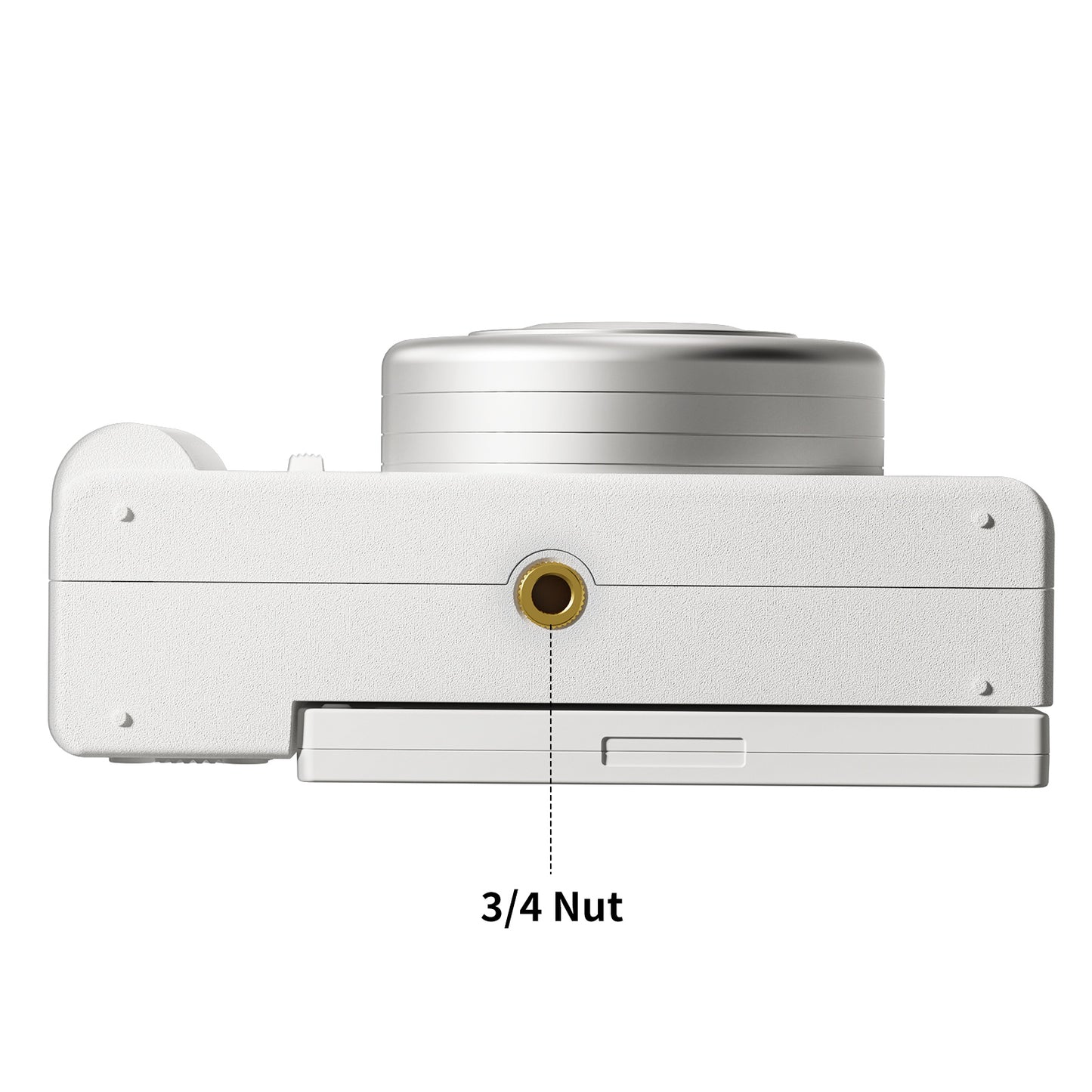 2K Digital Camera with 48MP Multi-Filter 16X Zoom Anti Shake, 3" LCD Screen Compact Vlogging Camera with 32G SD-Card, White